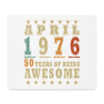 Jubilee year April 1976 - Mouse Pad (horizontal) - white - Front