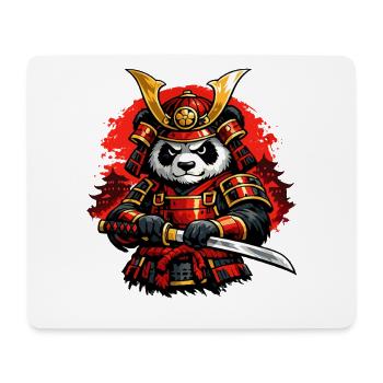 Panda samouraï avec un katana de style japonais - Tapis de souris (format paysage) - blanc - Devant