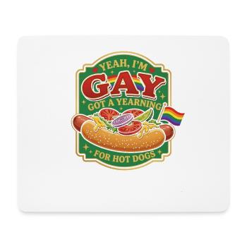 Hot Dog Fast Food Snack LGBTQ - Mouse Pad (horizontal) - white - Front
