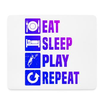 Geschenkidee für einen Tennis mit Tennis - Mousepad (Querformat) - Weiß - Vorne