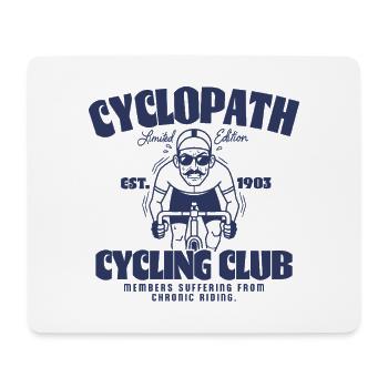 Cyclopath Cycling Club Bicycle Road Bike Cycling - Mouse Pad (horizontal) - white - Front