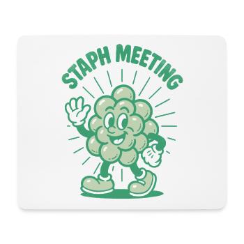 Staph Review | Microbiology Humor - Mouse Pad (horizontal) - white - Front