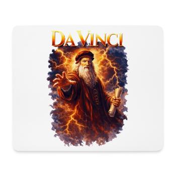 Portrait de Léonard de Vinci - Tapis de souris (format paysage) - blanc - Devant