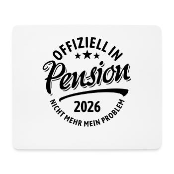 Officiellement à la retraite en 2026, ce n’est plus mon problème - Tapis de souris (format paysage) - blanc - Devant