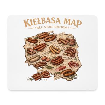 Kielbasa Map All Star Edition - Mousepad (Querformat) - Weiß - Vorne