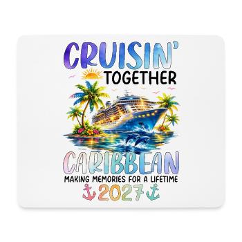 Cruisin Together Caribbean 2027 - Tapis de souris (format paysage) - blanc - Devant