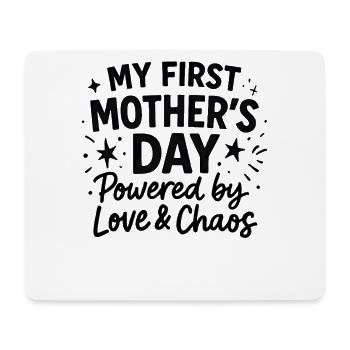 First Mother's Day Humor Mom Gift Idea Family - Mouse Pad (horizontal) - white - Front