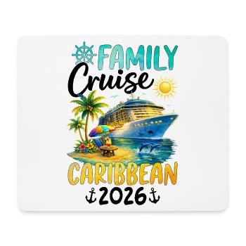Family Cruise Caribbean 2026 - Mousepad (Querformat) - Weiß - Vorne