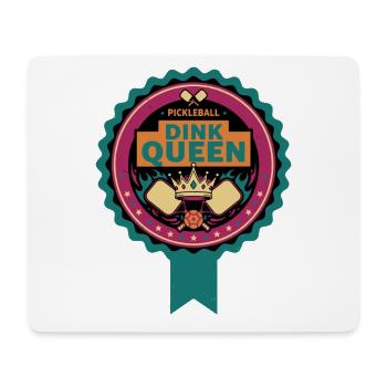 Pickleball Dink Queen funny player love pickleball - Mouse Pad (horizontal) - white - Front