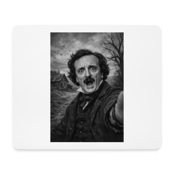 Autoportrait d’Edgar Allan Poe - Tapis de souris (format paysage) - blanc - Devant