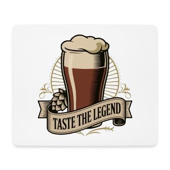 Probieren Sie das Legenden-Bier-Abzeichen - Mousepad (Querformat) - Weiß - Vorne