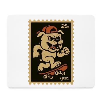 Skater Bulldog Ramp Rage - Mousepad (Querformat) - Weiß - Vorne