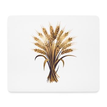 Wheat Ears of Wheat Bunch Thanksgiving Autumn Motif for - Mouse Pad (horizontal) - white - Front
