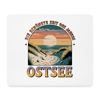  Die Schönste Zeit Des Jahres Ostsee - Mousepad (Querformat) - Weiß - Vorne