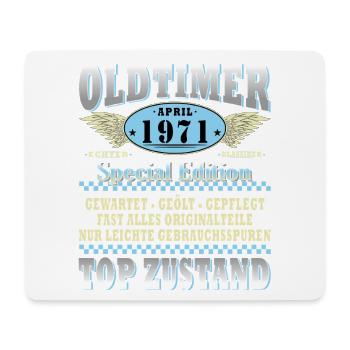 Oldtimer April 1971 Special Edition - Mousepad (Querformat) - Weiß - Vorne