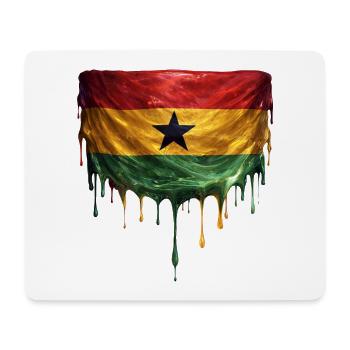 Ghana Flags Drop Art - Mouse Pad (horizontal) - white - Front