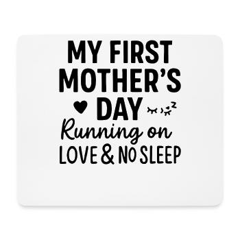 Erster Muttertag Humor Mama Geschenkidee Familie - Mousepad (Querformat) - Weiß - Vorne