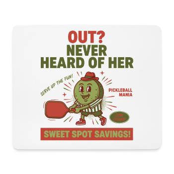 Pickleball-Spieler lieben Pickleball NIE GEHÖRT - Mousepad (Querformat) - Weiß - Vorne