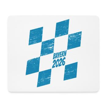 Bayern 2026 diamants bleu-blanc - Tapis de souris (format paysage) - blanc - Devant
