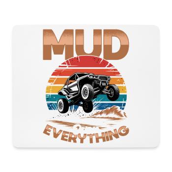UTV Off Road 4 Wheeler Side by side - Mousepad (Querformat) - Weiß - Vorne