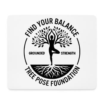 Yoga Find Your Balance Mindfulness - Mouse Pad (horizontal) - white - Front
