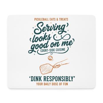 Pickleball funny pickle ball player love - Mouse Pad (horizontal) - white - Front