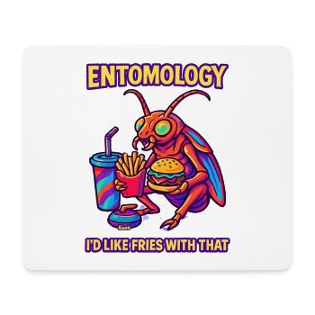 Entomology Fries Bug Tee - Tapis de souris (format paysage) - blanc - Devant