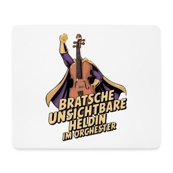 Bratsche - Unsichtbare Heldin Im Orchester - Mousepad (Querformat) - Weiß - Vorne