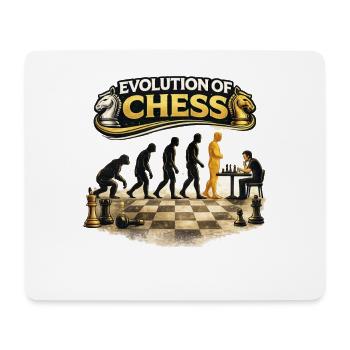 Evolution des Schachs - Mousepad (Querformat) - Weiß - Vorne