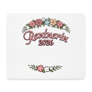 Rente | Rentnerin 2026 | Ruhestand Pension - Mousepad (Querformat) - Weiß - Vorne
