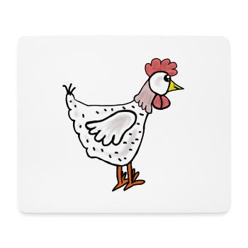 Poultry Hen Chickens Chicken Cartoon - Mouse Pad (horizontal) - white - Front