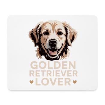 Golden Retriever Lover - Mousepad (Querformat) - Weiß - Vorne