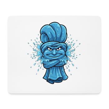 Blue Ninja Towel - Mouse Pad (horizontal) - white - Front