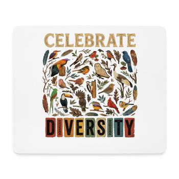 Bird Diversity Nature Diversity Birds Gift - Mouse Pad (horizontal) - white - Front