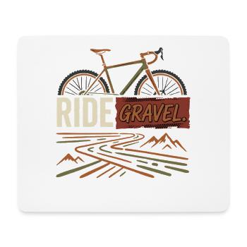 Gravel Bike Ride Bike Adventure Outdoor - Mouse Pad (horizontal) - white - Front