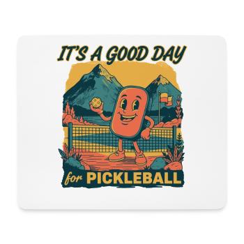 Pickleball, c’est une bonne journée pour le pickleball, drôle - Tapis de souris (format paysage) - blanc - Devant