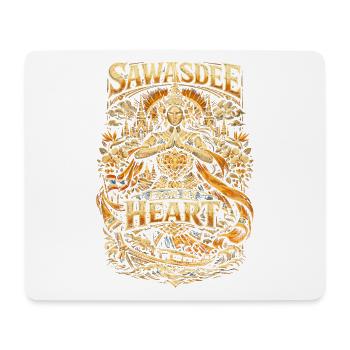 Thailand Thai Pride Sawasdee From My Heart - Mousepad (Querformat) - Weiß - Vorne