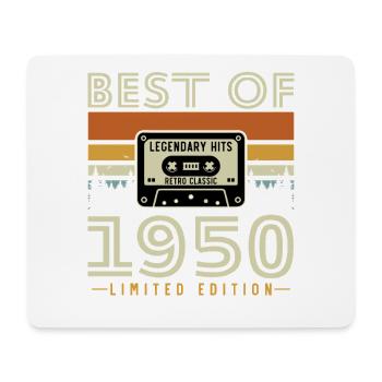 1950's Vintage Retro Birthday Gift - Mouse Pad (horizontal) - white - Front