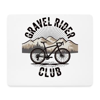 Gravel Bike Shirt Mountains Outdoor Bike - Mouse Pad (horizontal) - white - Front