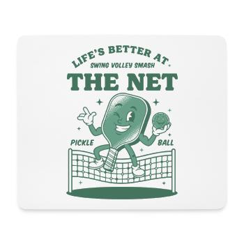 Le joueur drôle de pickleball vit mieux sur Internet - Tapis de souris (format paysage) - blanc - Devant