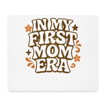 First Mother's Day Mom Gift Idea Family Groovy - Mouse Pad (horizontal) - white - Front