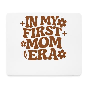 First Mother's Day Mom Gift Idea Family Groovy - Mouse Pad (horizontal) - white - Front