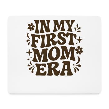 First Mother's Day Mom Gift Idea Family Groovy - Mouse Pad (horizontal) - white - Front
