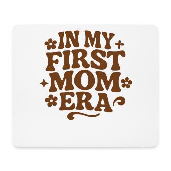 First Mother's Day Mom Gift Idea Family Groovy - Mouse Pad (horizontal) - white - Front