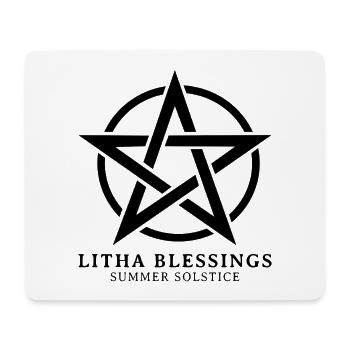 Litha Pagan: Sommersonnenwende, Mittsommer, Mittsommer, Mittsommer. - Mousepad (Querformat) - Weiß - Vorne