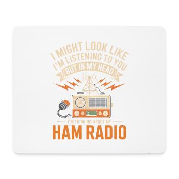 Conception de radioamateurs - Tapis de souris (format paysage) - blanc - Devant