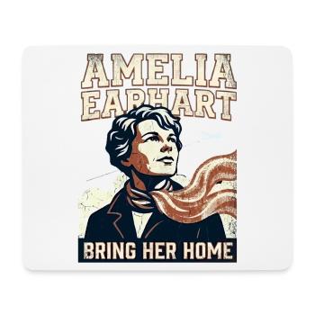 Amelia Earhart – Bring Her Home - Mouse Pad (horizontal) - white - Front