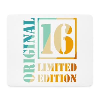 16e anniversaire Garçon Fille Adolescent Original 16 - Tapis de souris (format paysage) - blanc - Devant