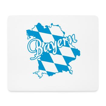 Bayern | Blau Weiß Rauten - Mousepad (Querformat) - Weiß - Vorne