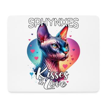 Sphynxkatze Liebe - Mousepad (Querformat) - Weiß - Vorne